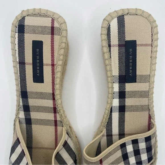 Burberry | Espadrille Slip on Wedge Sandal | EU40 - Picture 14 of 16